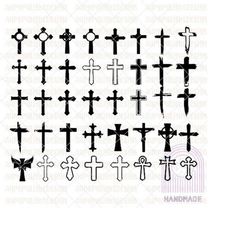 cross svg file/ cross clipart/ crosses svg file/ halloween svg/ christian svg/ catholic svg/ cross silhouette/ cross cri