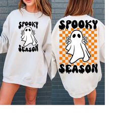 spooky season svg, halloween ghost svg, spooky season svg, spooky season, retro halloween svg, halloween vibes, hallowee