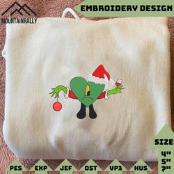 christmas bad bunny embroidery, christmas embroidery designs, una christmas designs, merry xmas embroidery designs