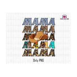 mama western png, western mama png, western background png, mama sublimation png, cowboy hat png, leopard mama png, gift for mama