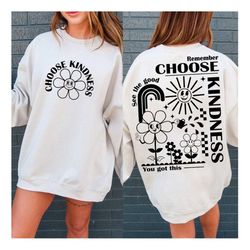 choose kindness svg png, svg cut files for cricut, self love svg, inspirational svg, kindness svg, tshirt svg, boho svg,