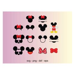 mickeyy mouse svg, mickeyy mouse head svg, castle clipart, magic kingdom svg, cut files for cricut silhouette