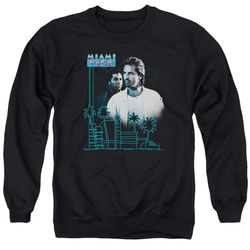 miami vice &8211 looking out adult crewneck sweatshirt