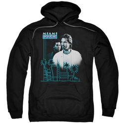 miami vice &8211 looking out adult pull over hoodie