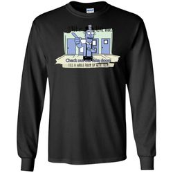 rick and morty &8211 fake doors room men long sleeve shirt