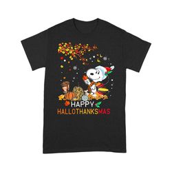 snoopy happy hallothankmas t-shirt