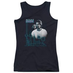miami vice &8211 looking out juniors tank top