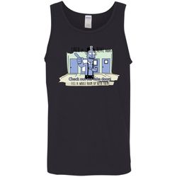 rick and morty &8211 fake doors room men tank top