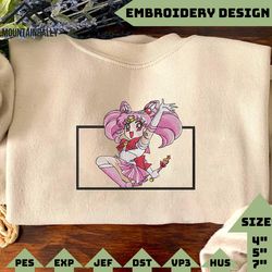 cute girl anime embroidery designs, inspired anime embroidery, sailor moon embroidery, anime embroidery designs, instant download