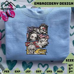 anime inspired embroidered sweatshirt | anime embroidered sweatshirt, embroidery machine design, embroidery file