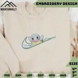 nike x squirtle best unisex anime embroidered sweatshirt, manga embroidered sweatshirt, manga embroidered crewneck, anime sweatshirt, anime gift