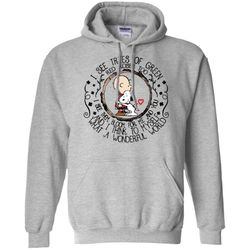 snoopy i see trees of green red roses too i see them bloom hoodie