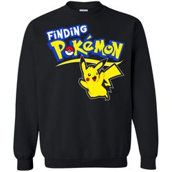 agr finding pokemon happy pikachu sweatshirt