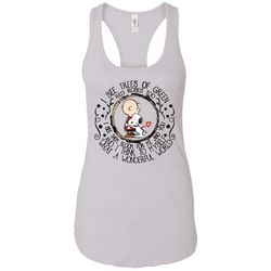 snoopy i see trees of green red roses too i see them bloom ladies tank