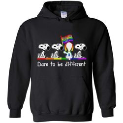 snoopy kiss my ass dare to be different hoodie
