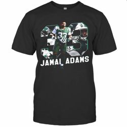 jamal no. 33 new york football player adams t-shirt