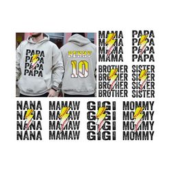 sports family png bundle half baseball half softball number and alphabet png papa baseball png mama softball png baseball alphabet letters