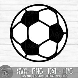 soccer ball - instant digital download - svg, png, dxf, and eps files included!