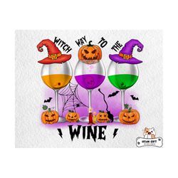 witch way to the wine halloween png, halloween pumpkin, halloween ghost png, happy halloween png, spooky png for sublimation