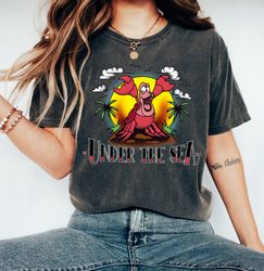 disney the little mermaid sebastian under the sea tattoo tshirt unisex tshirt for men women long sleeve hoodie sweatshir