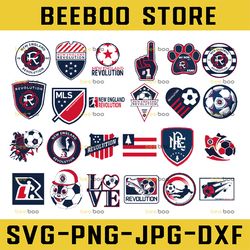 24 files mls logo new england revolution, new england revolution svg, vector new england revolution, clipart new england