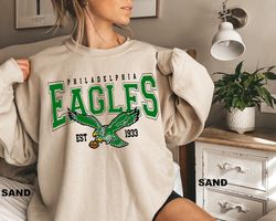 vintage eagles birds sweatshirt, go birds gang est 1933 sweatshirt, sundays are for the birds, football sunday sweatshir