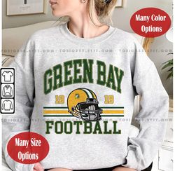 vintage green bay football comfort colors sweatshirt tshirt, retro vintage style crewneck packers fan gift, green bay fo