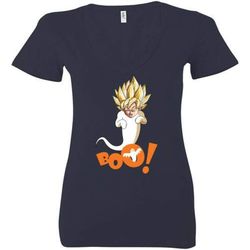 songoku boo ghost dragon ball halloween ladies deep v-neck