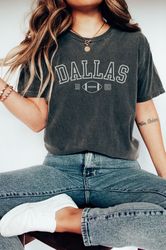 dallas football shirt, vintage dallas football sweatshirt, cowboys football t-shirt, dallas fan gift, dallas football sw