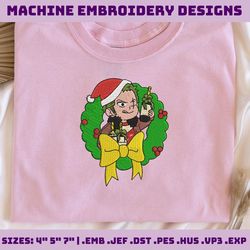 christmas embroidery designs, anime embroidery designs, inspired anime embroidery designs, christmas anime designs