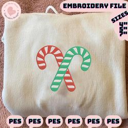 candy cane embroidery designs, christmas embroidery designs, merry xmas embroidery designs, mini embroidery design