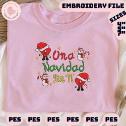 un navidad sin ti embroidery, bad bunny embroidery designs, christmas embroidery designs, merry xmas embroidery designs