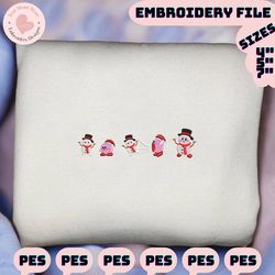 kirby x snowman embroidery designs, christmas embroidery designs, christmas 2022 embroidery files, xmas embroidery designs