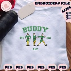 buddy elf est 2001 embroidery machine design, merry xmas 2023 embroidery design, christmas story embroidery design