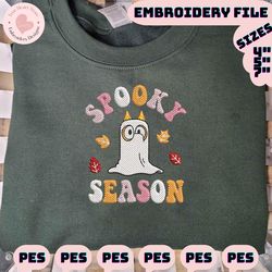 spooky vibes embroidery design, spooky halloween craft embroidery design, spooky season embroidery design
