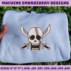 pirate embroidery files, anime embroidery designs, embroidery patterns, machine embroidery designs, machine embroidery files, instant download