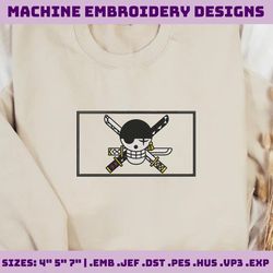 pirate anime embroidery, pirate crew embroidery, design for straw crew , instant download, anime character designs, anime logo