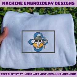 anime inspired embroidery designs, machine embroidery design file, pes, dst, jef, vp3, hus, instant download, pirate anime embroidery designs