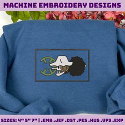 anime inspired embroidery design, machine embroidery design, tap, exp, dst, jef, sew, pes, xxx, vp3, hus, instant download, pirate anime embroidery