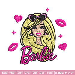barbie girl logo embroidery, barbie girl logo embroidery, logo design, embroidery file, logo shirt, digital download.
