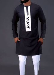 black dashiki mens wear|africans men clothing |kaftan african men shirt and down