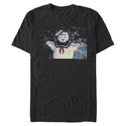 stay puft marshmallow man &8211 ghostbusters black t-shirt