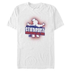 stay-puft halftone &8211 ghostbusters  white t-shirt