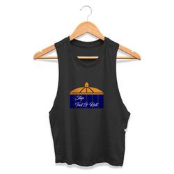 stop trop and roll graphic st petersburg tropicana field tampa bay rays cpy womans crop tanktop tee