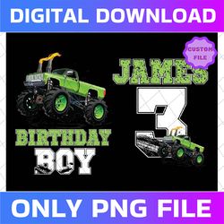 personalized birthday monster truck birthday boy png,truck boy birthday png, monster truck birthday party png