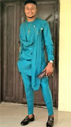 ankara suit with matching pants, fashion wear for men, mens prom suit
