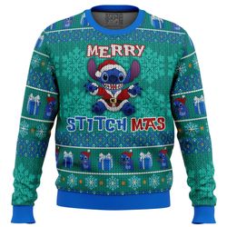 stitch merry stitchmas all over print hoodie 3d zip hoodie 3d ugly christmas sweater 3d fleece hoodie