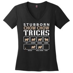 stubborn boston terrier tricks funny boston terrier ladies v-neck