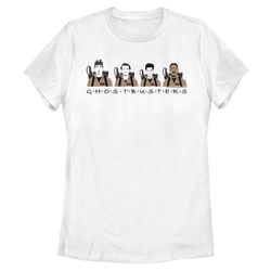 stylized squad &8211 ghostbusters  white t-shirt, women&8217s