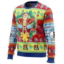 christmas franky one piece all over print hoodie 3d zip hoodie 3d ugly christmas sweater 3d fleece hoodie